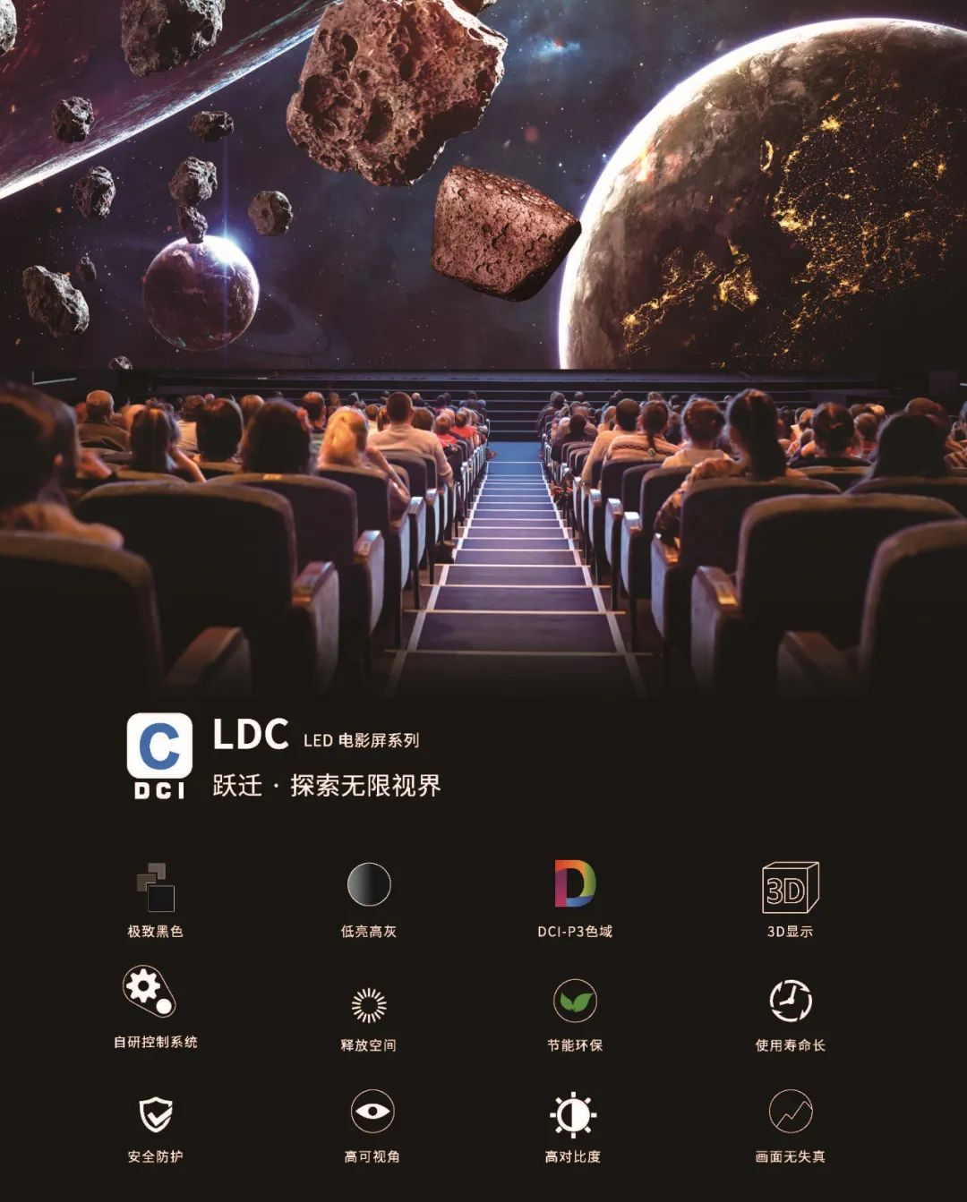 “自研+合作”全面开花，星空(中国)成业内LED电影屏通过DCI认证最多企业